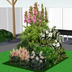 Schaduwborder in hoog en laag