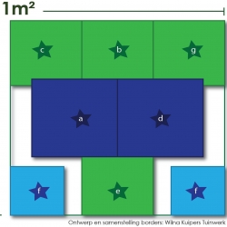 Seizoensborder zomer in oranje en geel