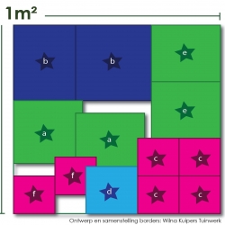 Exclusieve border siergrassen in purper en groen